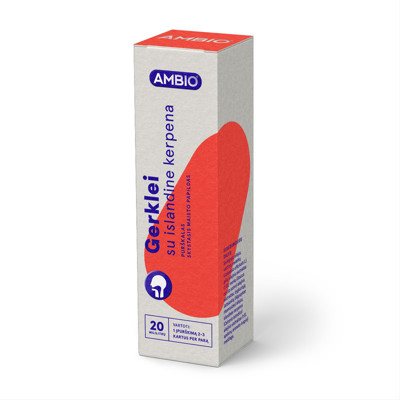 AMBIO GERKLEI SU ISLANDINE KERPENA,purškalas, 20 ml