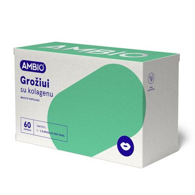 AMBIO GROŽIUI SU KOLAGENU, 60 kapsulių