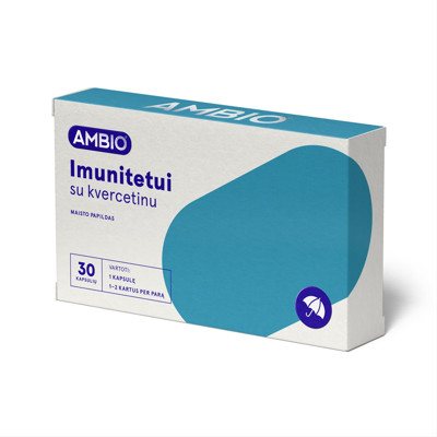 AMBIO IMUNITETUI SU KVERCETINU, 30 kapsulių