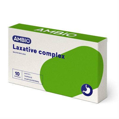 AMBIO LAXATIVE COMPLEX, 10 kapsulių