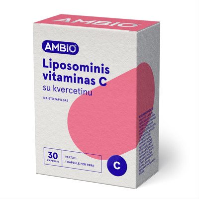 AMBIO LIPOSOMINIS VITAMINAS C SU KVERCETINU, 30 kapsulių