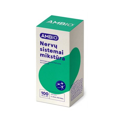 AMBIO NERVŲ SISTEMAI mikstūra, 100 ml