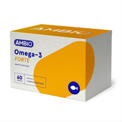 AMBIO OMEGA-3 FORTE, 60 kapsulių
