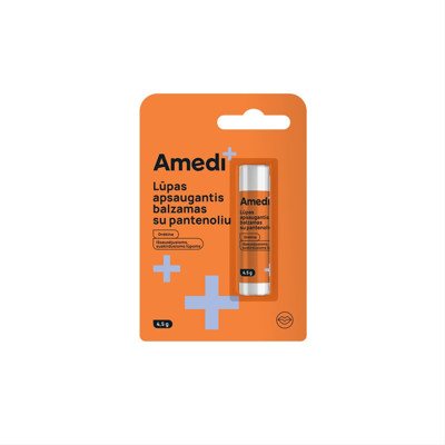 AMEDI+, Lūpų balzamas apsaugantis su pantenoliu (panthenol), 4.5 g