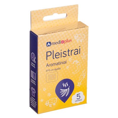 AMEDIPLUS, aromatinis pleistras, 5 vnt
