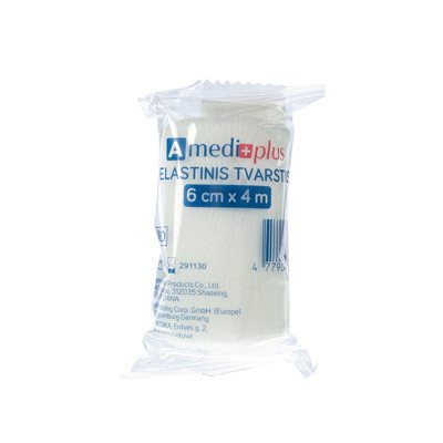 AMEDIPLUS, elastinis tvarstis, palaikomasis, 6cmx, 1 vnt, 4 m