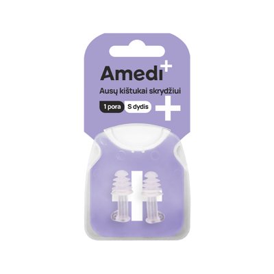 AMEDIPLUS, kištukai ausims skrydžiui, S dydis, 1 pora