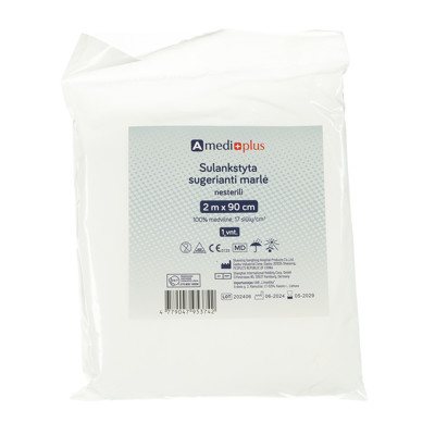 AMEDIPLUS, marlė medicininė nesterili, x 2m, 90 cm