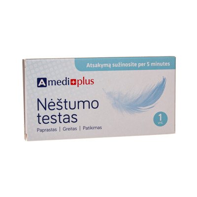 AMEDIPLUS, nėštumo testas, kasetė, N1