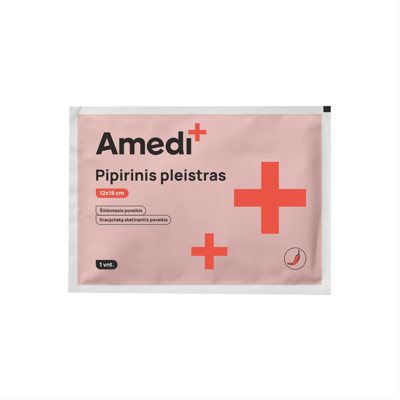 AMEDIPLUS pipirinis pleistras, 1 vnt, 12 x 16 cm