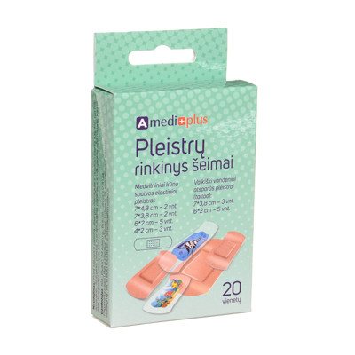 AMEDIPLUS, pleistrai, rinkinys šeimai, 20 vnt