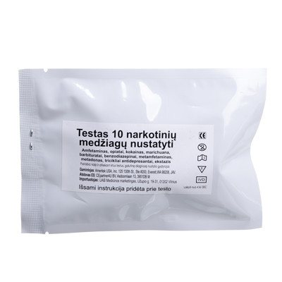 AMERITEK 10, testas 10 narkotinių medžiagų nustatyti