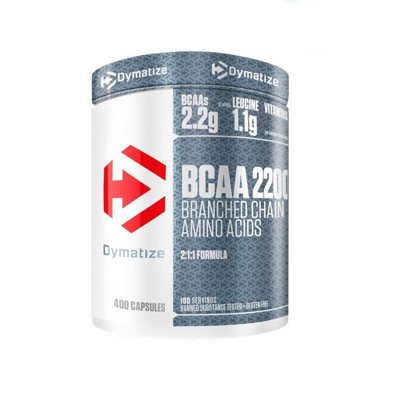 Aminorūgštys Dymatize BCAA 2200 400 Kapsulių