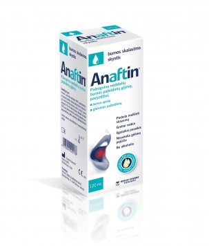 ANAFTIN 3% burnos skalavimo skystis, 120 ml