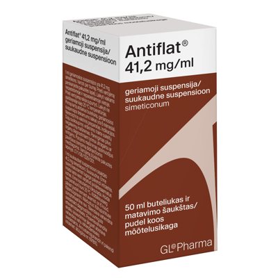 ANTIFLAT, 41,2 mg/ml, geriamoji suspensija, 50 ml