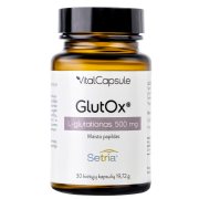 Antioksidantas su L-glutationu GLUTOX 500 mg, 30 kaps.