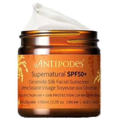 ANTIPODES, Apsauginis veido kremas nuo saulės su keramidais SPF50+, 60 ml