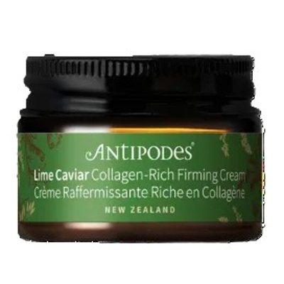 ANTIPODES, Stangrinamasis veido kremas su kolagenu LIME CAVIAR, ekologiškas, 15 ml