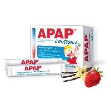 APAP vaikams 250 mg granulės N10