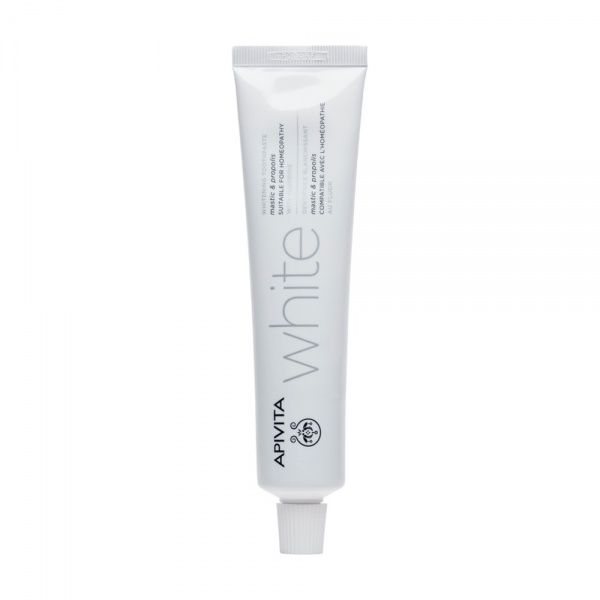 APIVITA WHITE, dantų pasta, 75 ml