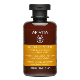 APIVITA maitinamasis šampūnas su keratinu, 250 ml