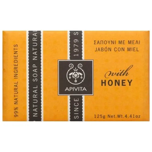 APIVITA muilas su medumi/levandomis NATURAL, 125 g