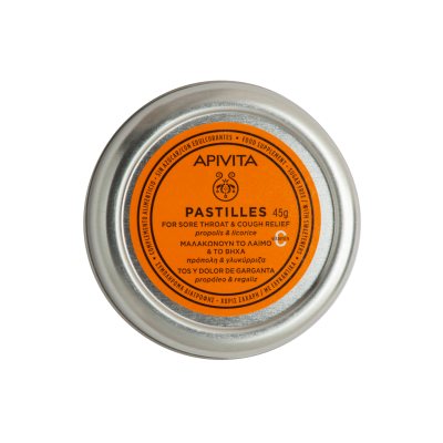 APIVITA pastilės su vitaminu C, propoliu, anyžiumi ir saldymedžiu, 45 g