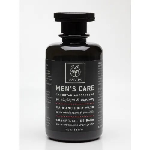 APIVITA prausiklis su propoliu ir kardamonu MEN'S CARE, 250 ml
