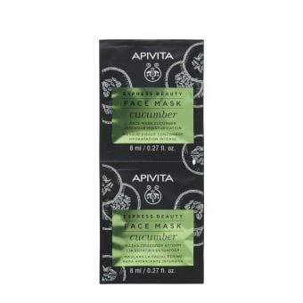 APIVITA veido kaukė su agurkais EXPRESS BEAUTY, 2 x 8 ml