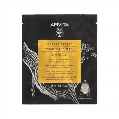 APIVITA veido kaukė su mastikos aliejais EXPRESS BEAUTY TISSUE N1