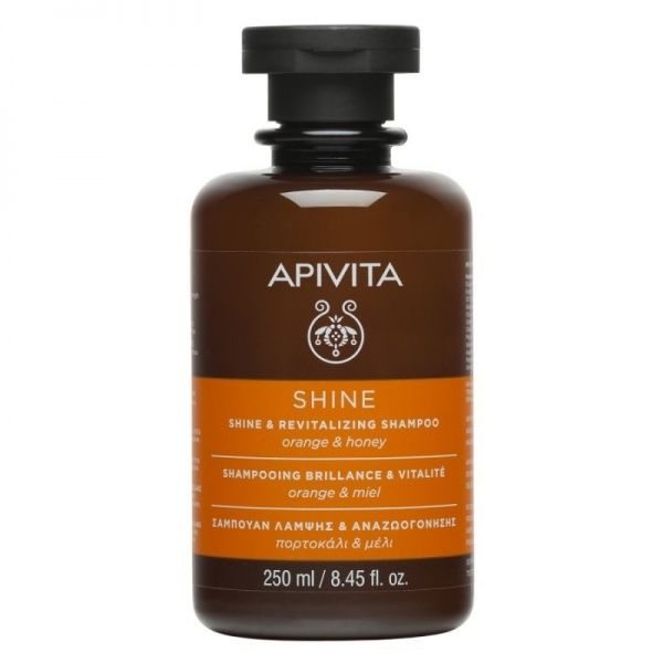 APIVITA šampūnas, žvilgesio suteikiantis, 250 ml