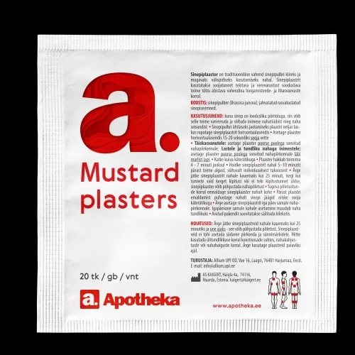 APOTHEKA GARSTYČIŲ pleistrai, N20