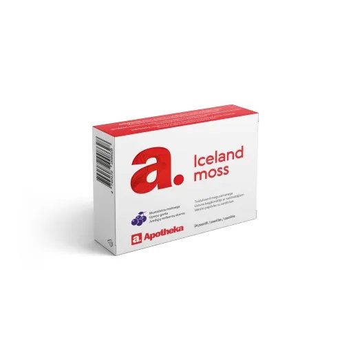 APOTHEKA Islandinių kerpenų ekstrakto pastilės, N24