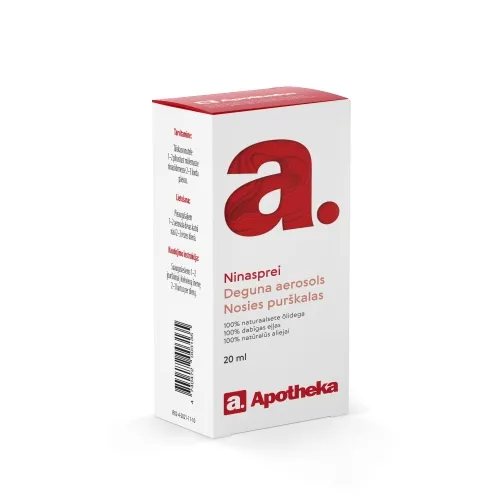 APOTHEKA NOSIES PURŠKALAS 100% natūralūs aliejai, 20 ml