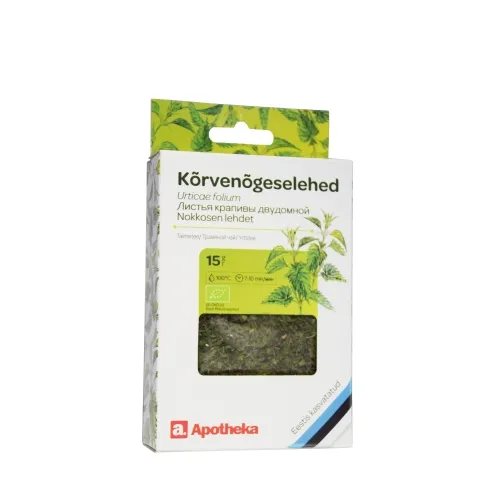 APOTHEKA vaistažolių arbata DILGĖLIŲ LAPAI, 15 g