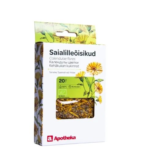 APOTHEKA vaistažolių arbata VAISTINIŲ MEDETKŲ ŽIEDAI, 20 g