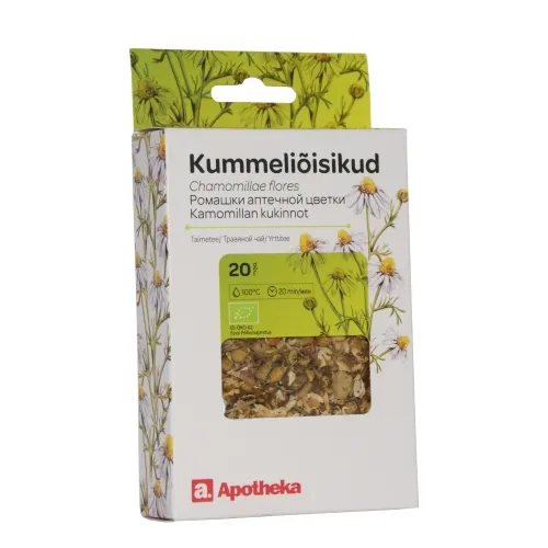 APOTHEKA vaistažolių arbata VAISTINIŲ RAMUNĖLIŲ ŽIEDAI, 20 g