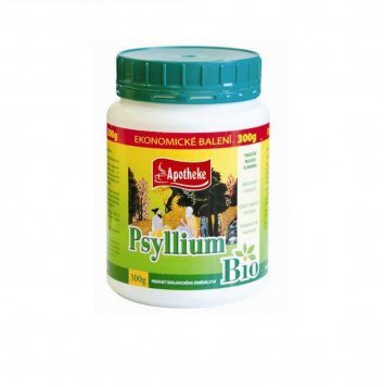 APOTHEKE Bio Psyllium balkšvųjų GYSLOČIŲ sėklų luobelės milteliai (but), 300 g