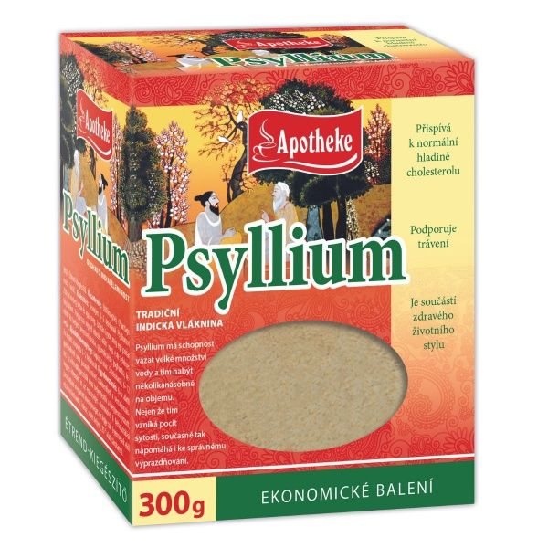 APOTHEKE maisto papildas balkšvųjų gysločių sėklų luobelės PSYLLIUM, 300 g