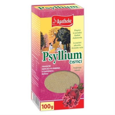 APOTHEKE PSYLLIUM, su juodaisiais serbentais ir raudonuoju buroku, 100 g