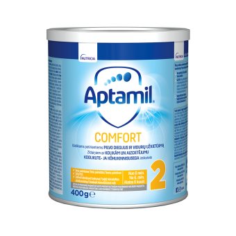APTAMIL specialios paskirties pieno mišinys COMFORT 2, nuo 6 mėn., 400 g