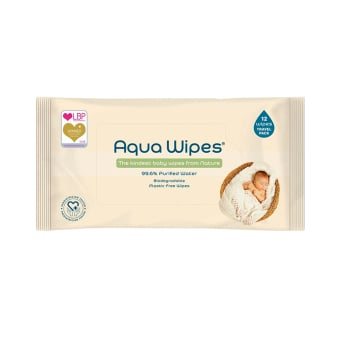 AQUA WIPES drėgnos servetėlės, 12 vnt