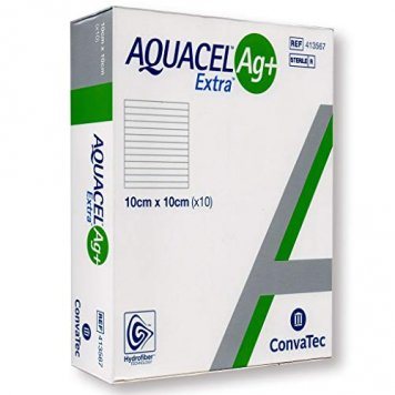 AQUACEL Ag+ Extra (413567) tvarstis N10, 10 x 10 cm