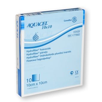 AQUACEL FOAM lipnus tvarstis su silikonu, 10 vnt., 10 x 10 cm