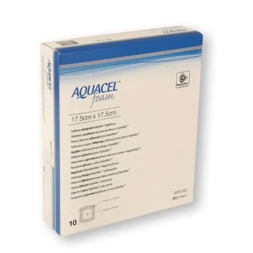 AQUACEL FOAM lipnus tvarstis su silikonu, N10, 17.5 x 17.5 cm