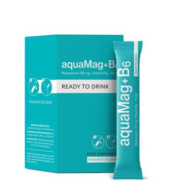 AQUAMAG+B6, geriamasis tirpalas, 10 paketėlių