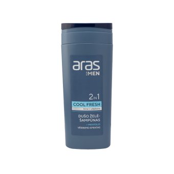 ARAS dušo želė-šampūnas su mentoliu 2 IN 1, 250 ml