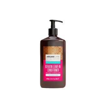 ARGANICARE nenuskalaujamas kondicionierius su keratinu garbanotiems plaukams, 400 ml