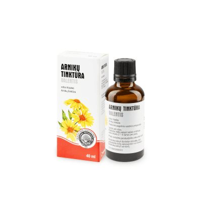 Arnikų tinktūra /ml odos tirpalas 40 ml, 1 ml