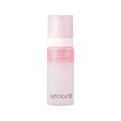 AROCELL Super Collagen Ampoule Mist, veido dulksna su kolagenu, 80 ml